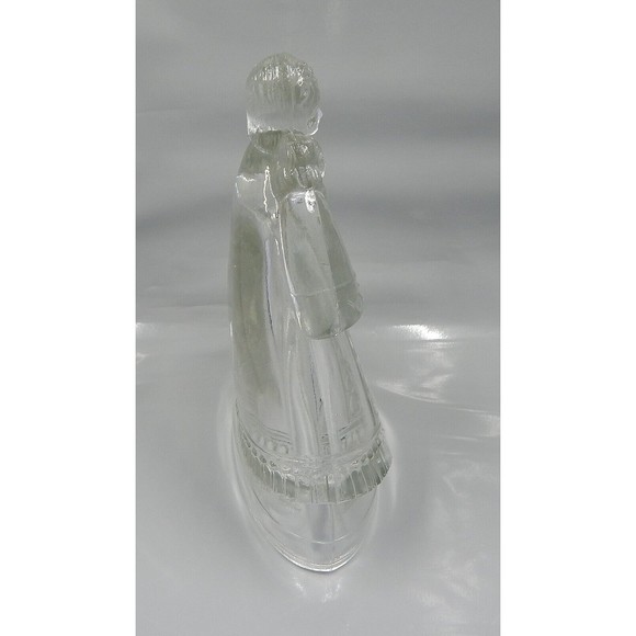 Mother and Child Clear Glass Figurine Candy Container - Picture 4 of 11